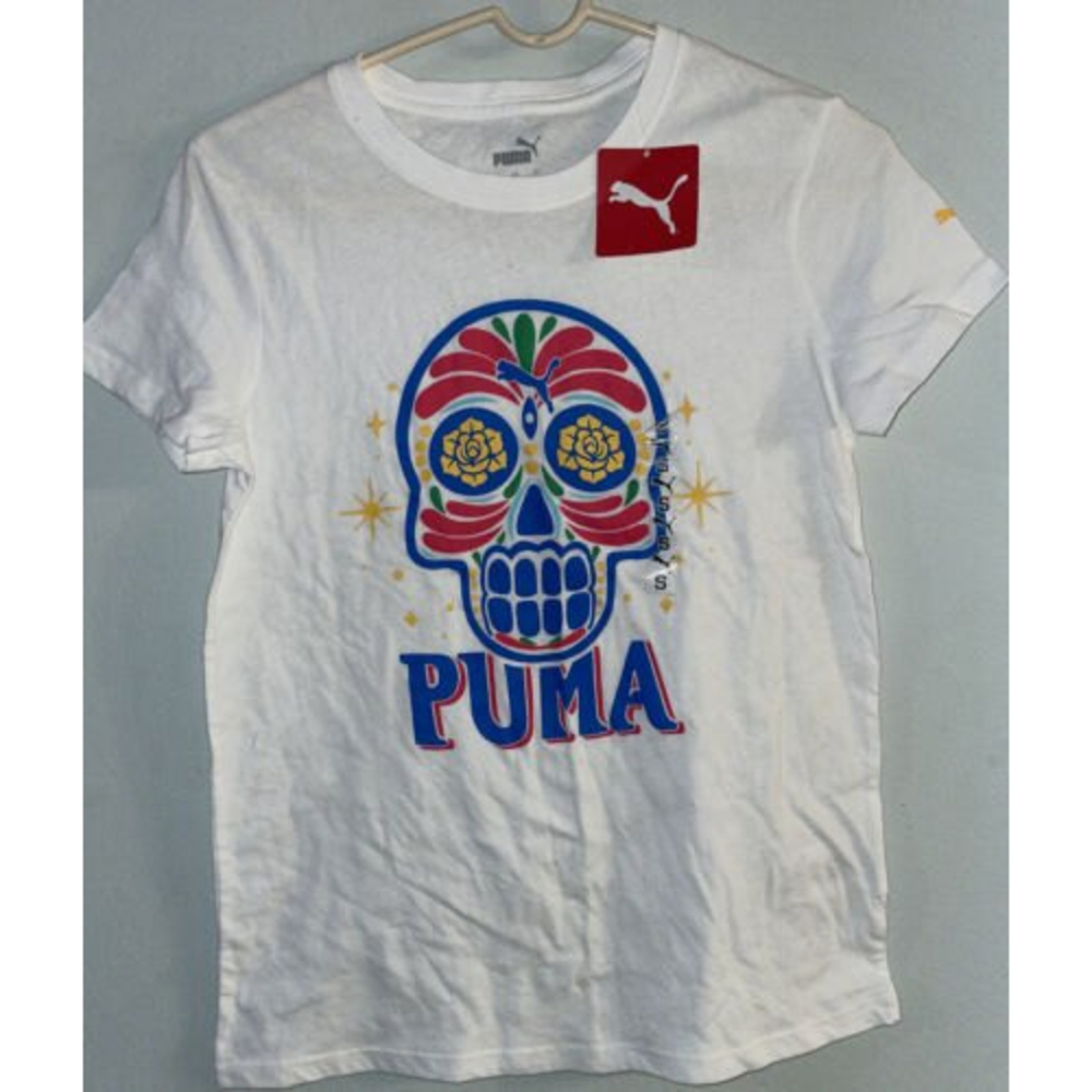 NWT Puma Cinco De Mayo T-Shirt Womens  Top Casual  Crew Neck Breathable SZ Small